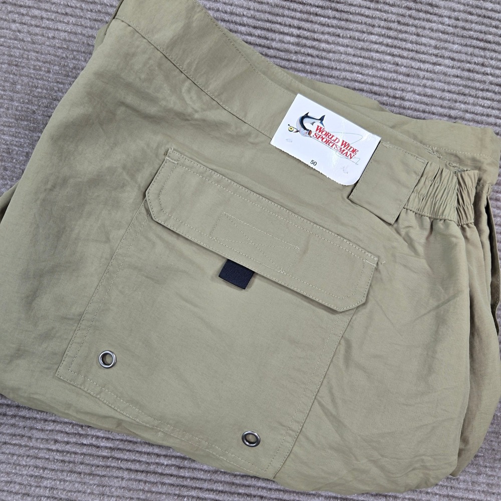World Wide‎ Sportsman Men 50 Tan Cargo Fishing Shorts